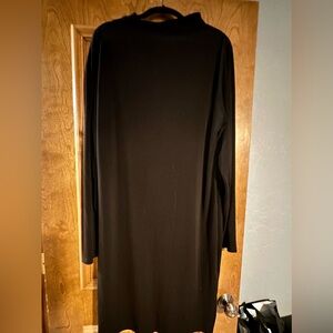 Mock Neck Midi Dress